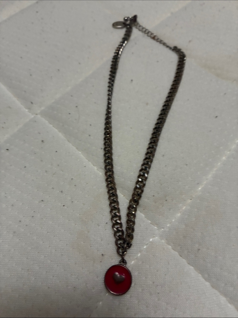 Red Heart Pendant Chain Necklace - Women Jewelry